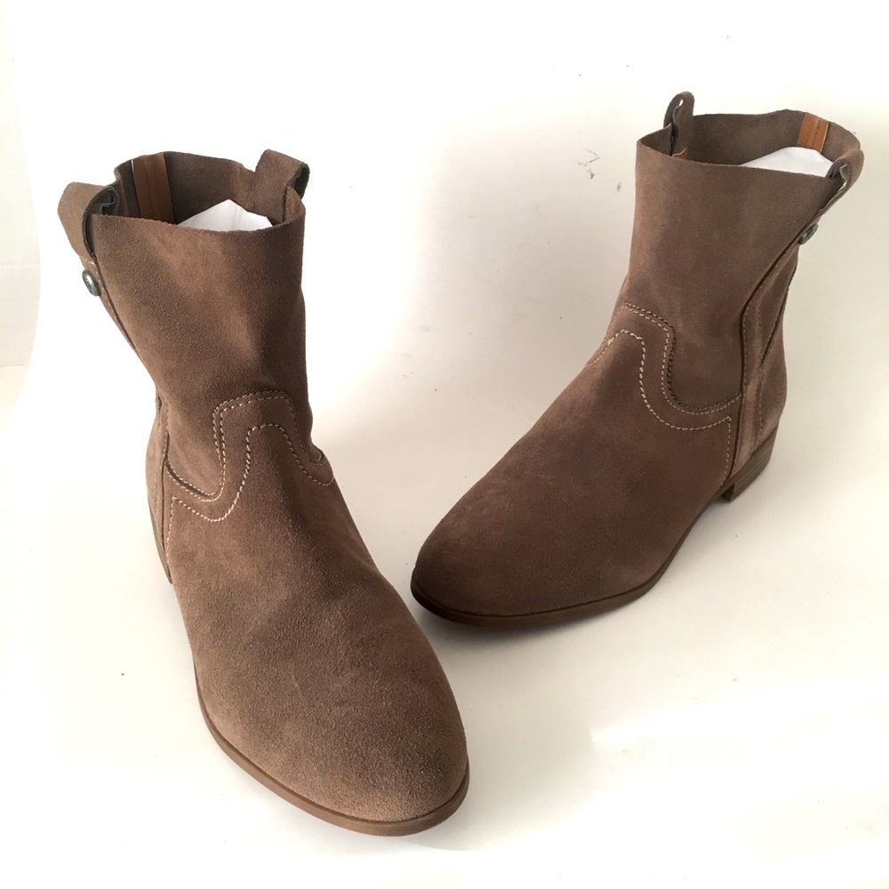 Frye & Co 9.5M Ankle boots Taupe Beige Suede - Picture 1 of 13